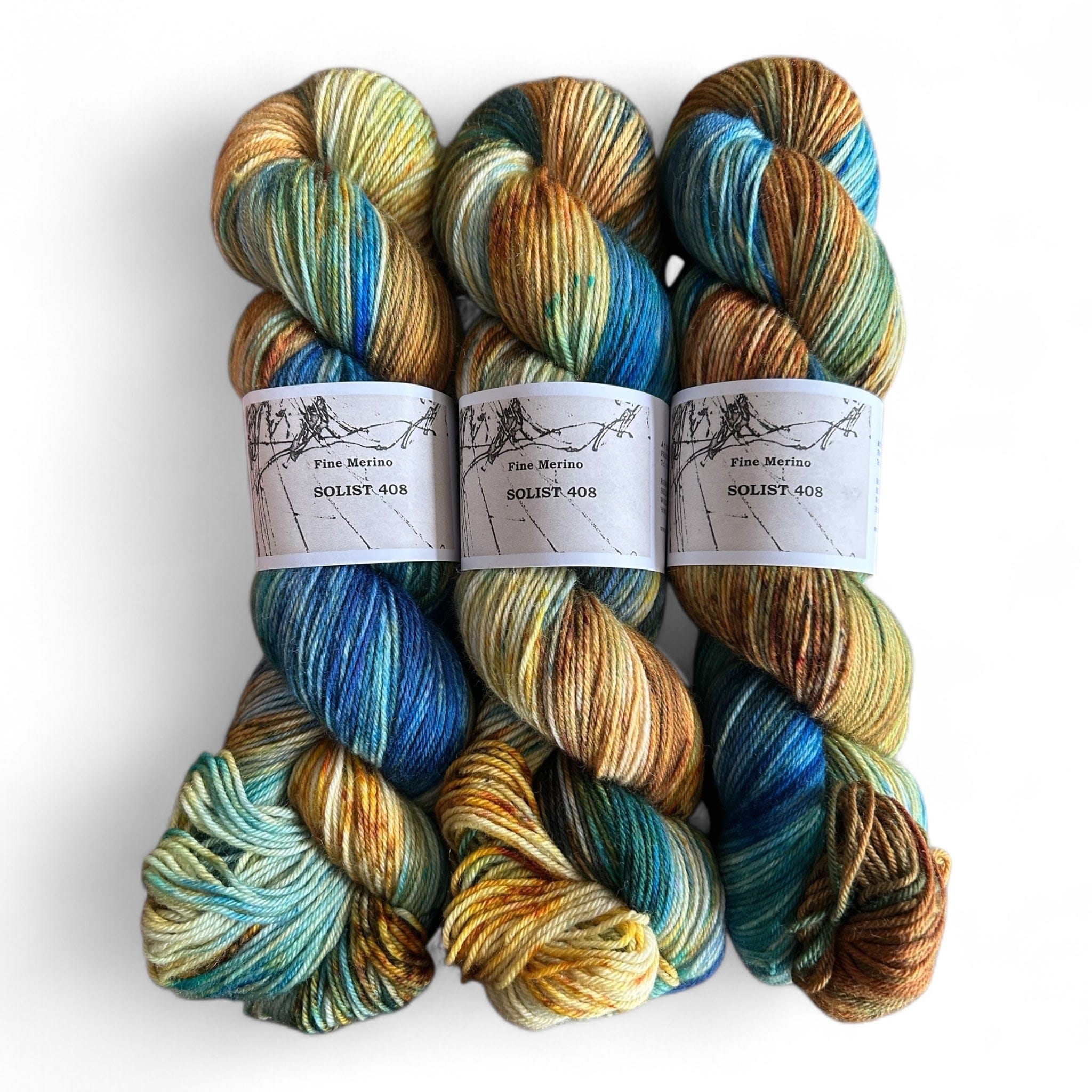 Atelier Franziska Uhl Atelier Franziska Uhl Fine Merino Sock „SOLISTEN“ Solist 408