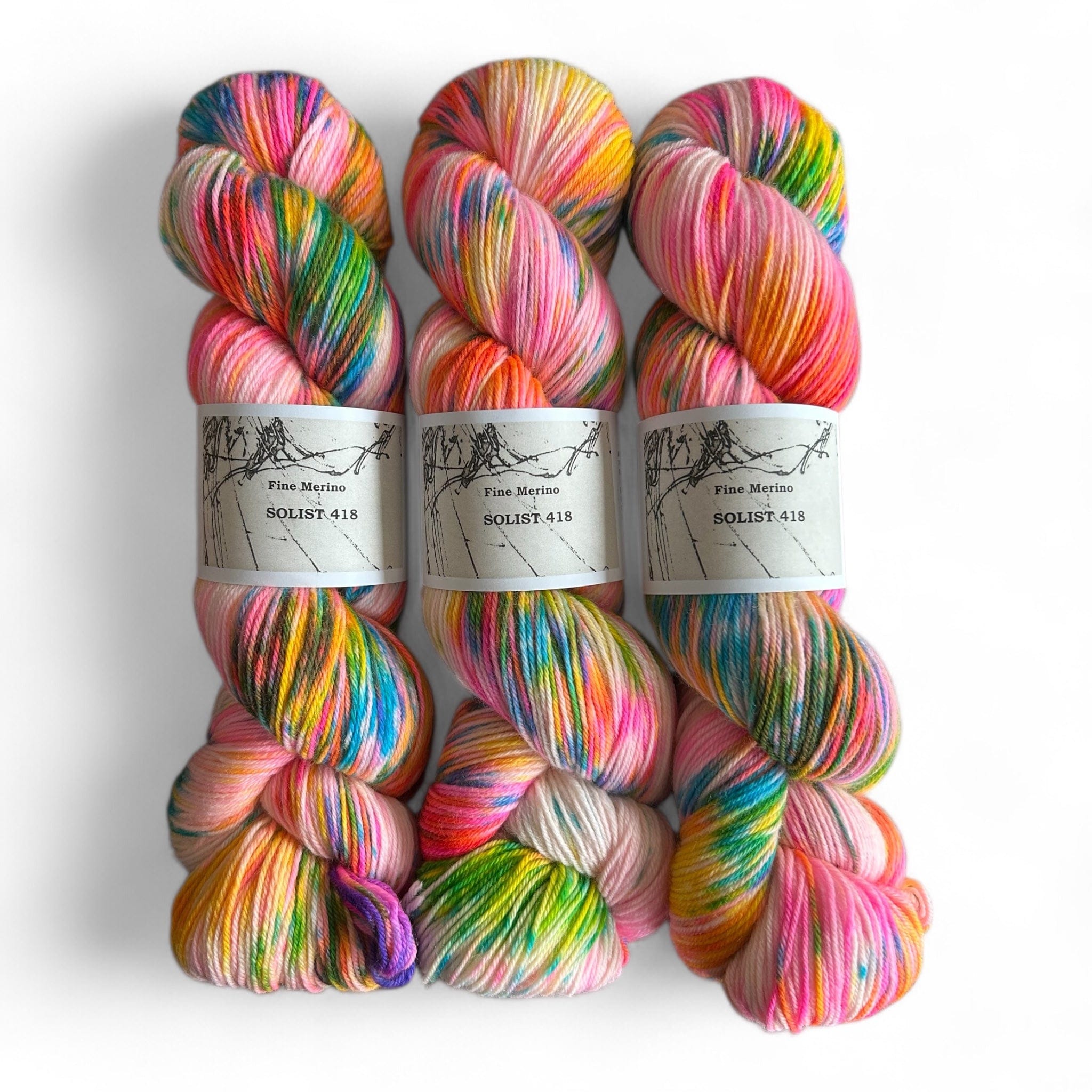 Atelier Franziska Uhl Atelier Franziska Uhl Fine Merino Sock „SOLISTEN“ Solist 418