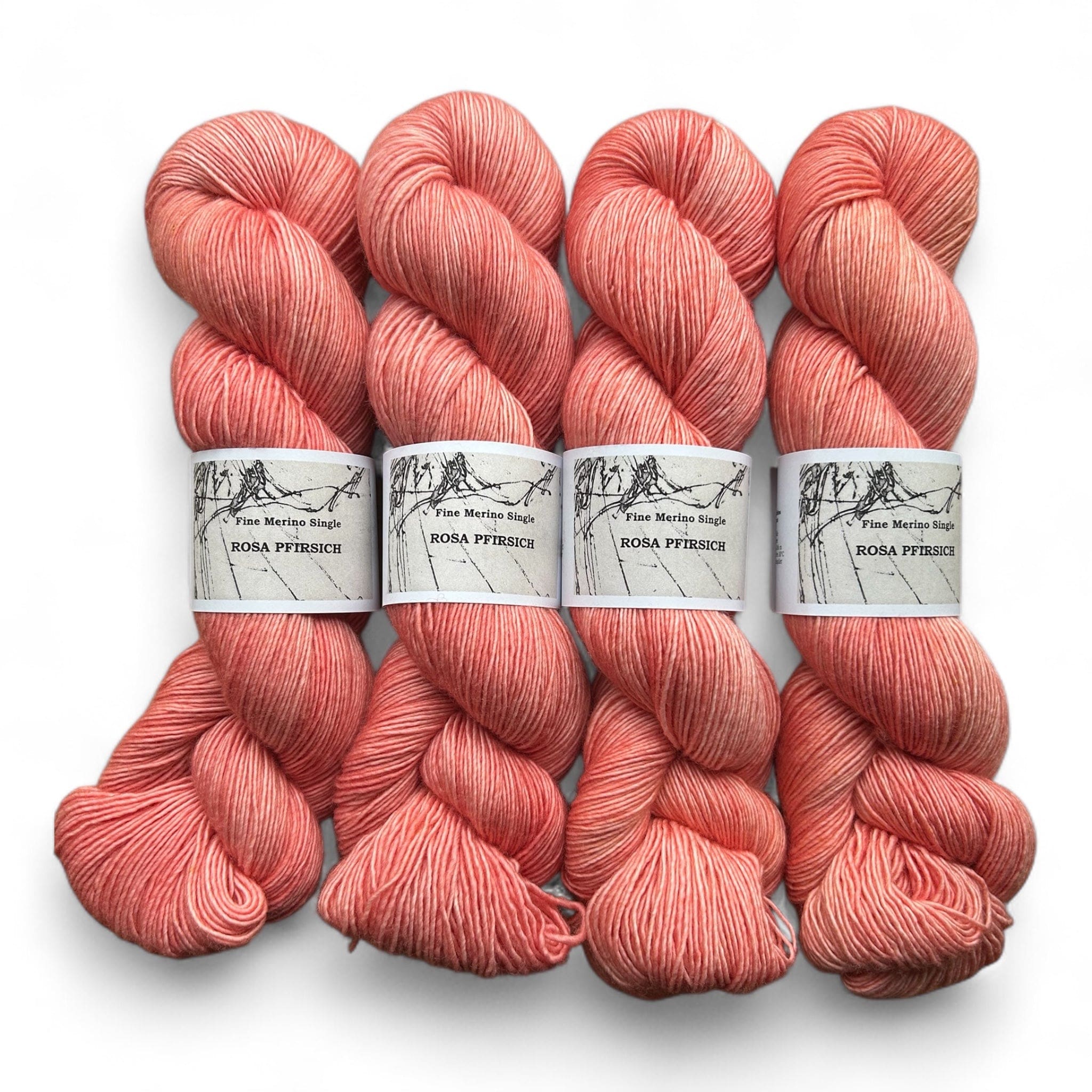 Atelier Franziska Uhl Atelier Franziska Uhl Merino Singles Rosa Pfirsich