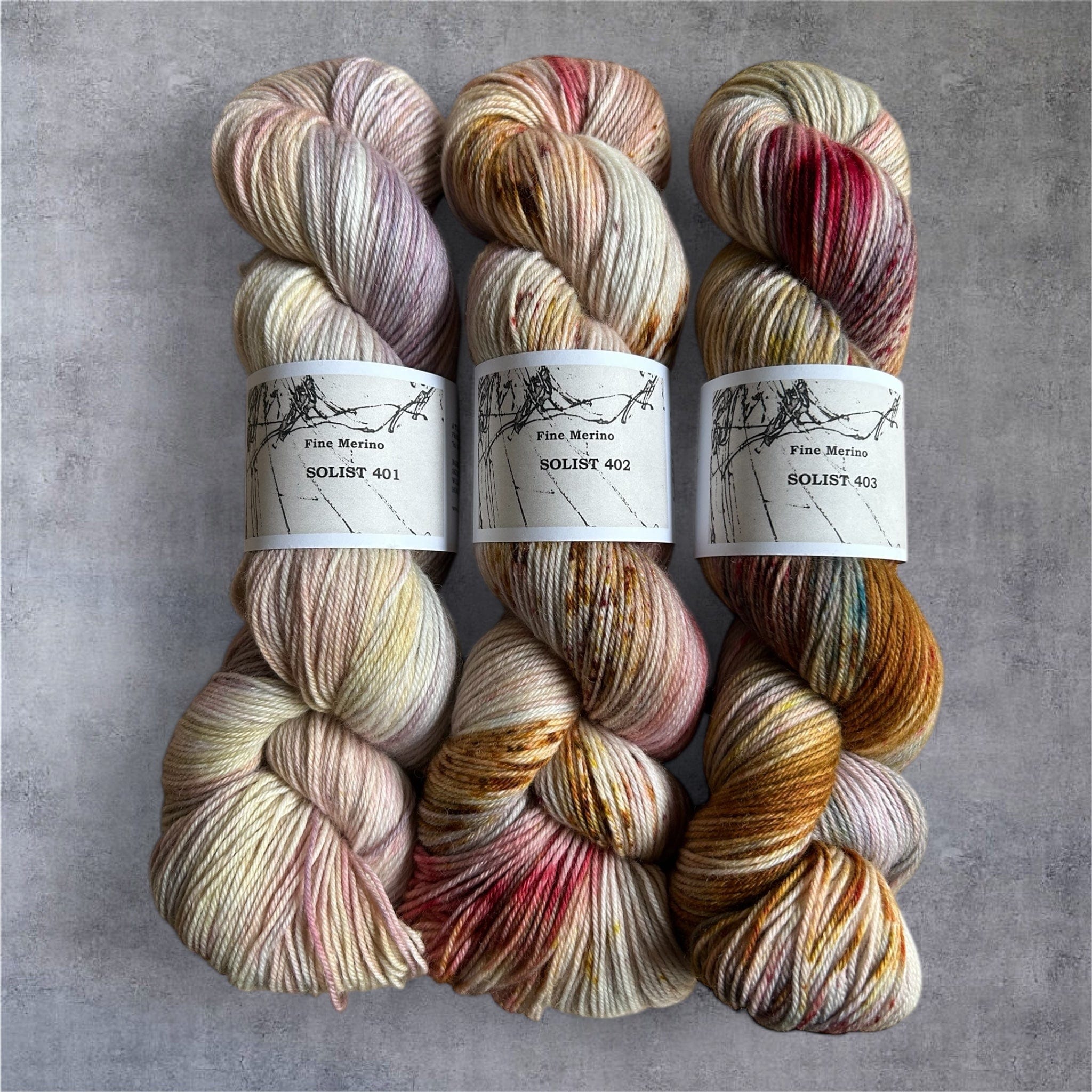 Atelier Franziska Uhl SOMMER IN DER BRETAGNE - Atelier Franziska Uhl Fine Merino Sock SOLISTEN KITS Bretonische Muscheln