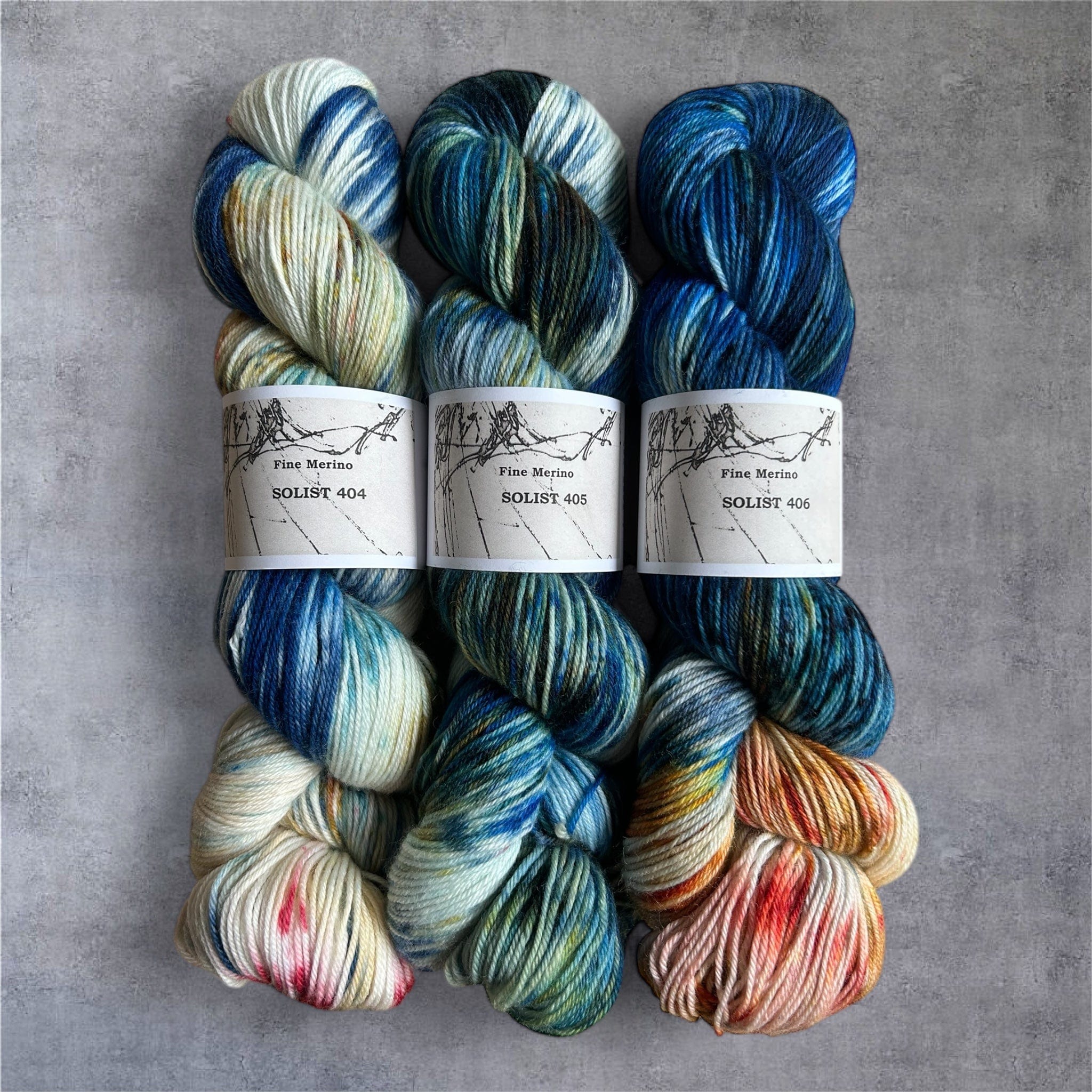 Atelier Franziska Uhl SOMMER IN DER BRETAGNE - Atelier Franziska Uhl Fine Merino Sock SOLISTEN KITS Bretonischer Hummer