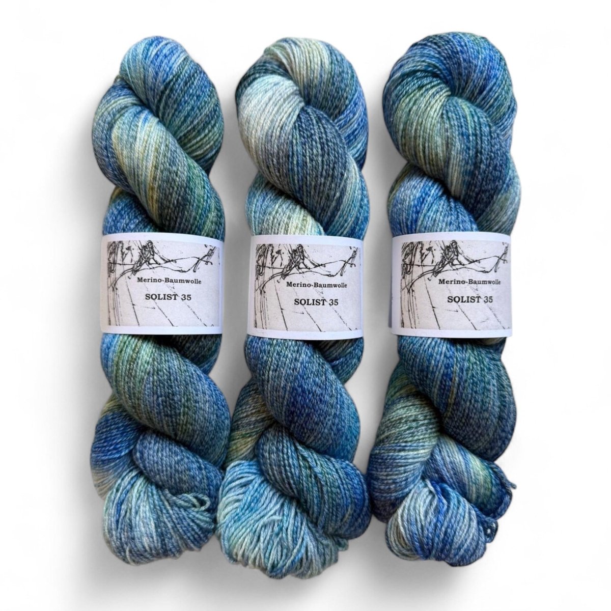 Atelier Franziska Uhl - Merino / Baumwolle - BONIFAKTUR - Solist 35 - Atelier Franziska Uhl Atelier Franziska Uhl - Merino / Baumwolle Solist 35