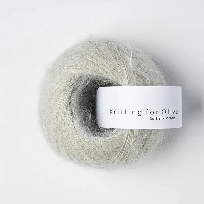 Knitting for Olive Soft Silk Mohair - BONIFAKTUR - Pearl Gray - Knitting for Olive Knitting for Olive Soft Silk Mohair Pearl Gray
