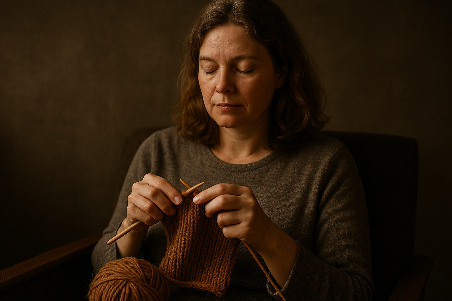 Stricken als Achtsamkeitspraxis: Die meditative Kraft der Maschen