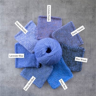 Farbkombinationen Lavendelblau