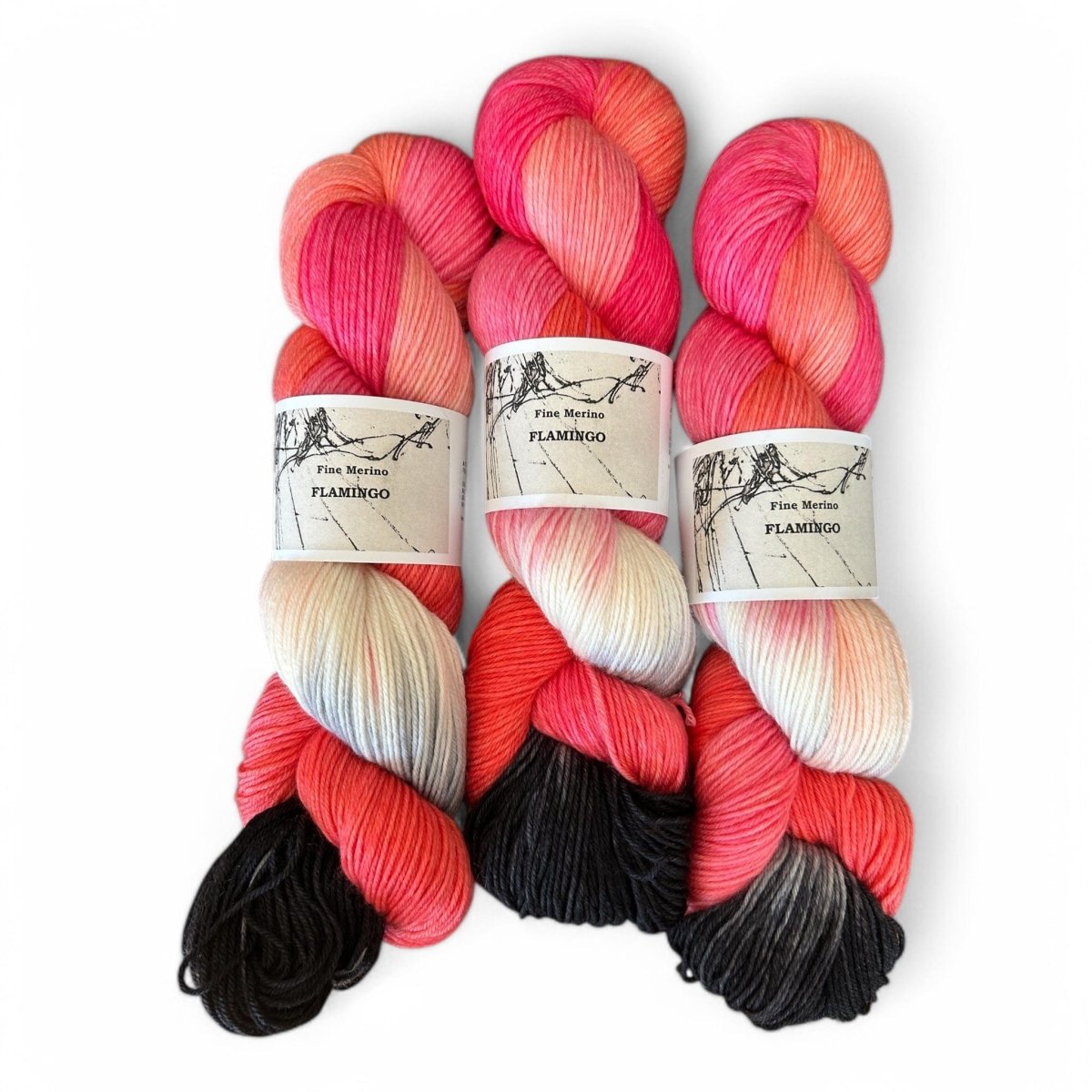 Atelier Franziska Uhl Fine Merino Sock - BONIFAKTUR - Flamingo - Atelier Franziska Uhl Atelier Franziska Uhl Fine Merino Sock Flamingo