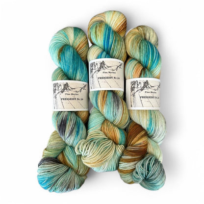 Atelier Franziska Uhl Fine Merino Sock - BONIFAKTUR - Freigeist Nr. 24 - Atelier Franziska Uhl Atelier Franziska Uhl Fine Merino Sock Freigeist Nr. 24