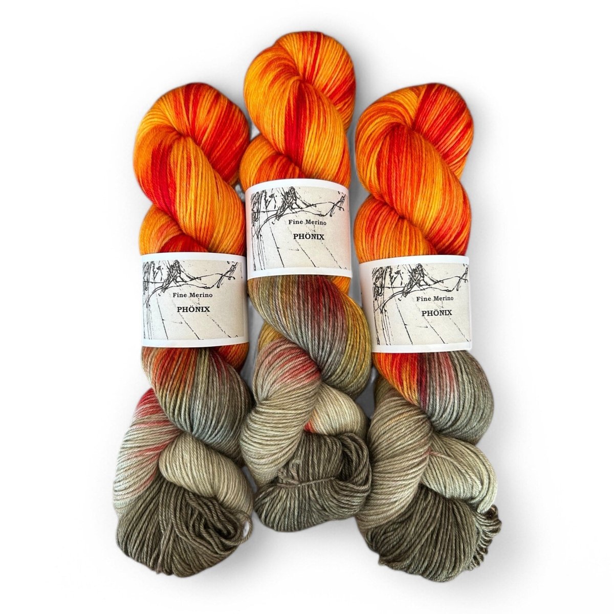 Atelier Franziska Uhl Fine Merino Sock - BONIFAKTUR - Phönix - Atelier Franziska Uhl Atelier Franziska Uhl Fine Merino Sock Phönix