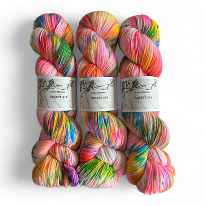 Atelier Franziska Uhl Fine Merino Sock „SOLISTEN“ - BONIFAKTUR - Solist 418 - Atelier Franziska Uhl Atelier Franziska Uhl Fine Merino Sock „SOLISTEN“ Solist 418