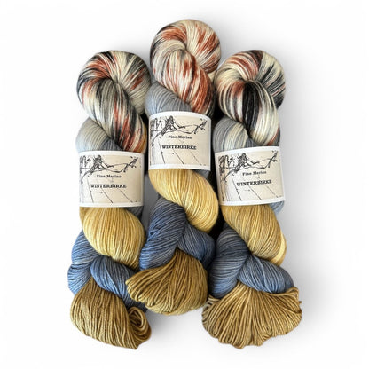 Atelier Franziska Uhl Fine Merino Sock - BONIFAKTUR - Winterbirke - Atelier Franziska Uhl Atelier Franziska Uhl Fine Merino Sock Winterbirke