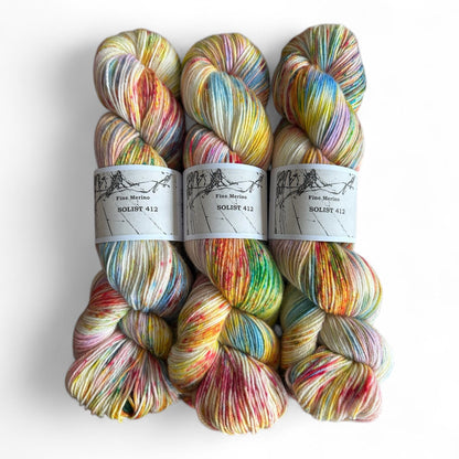 Atelier Franziska Uhl Atelier Franziska Uhl Fine Merino Sock „SOLISTEN“ Solist 412
