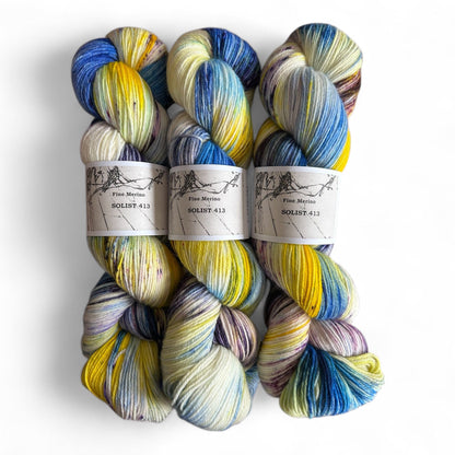 Atelier Franziska Uhl Atelier Franziska Uhl Fine Merino Sock „SOLISTEN“ Solist 413