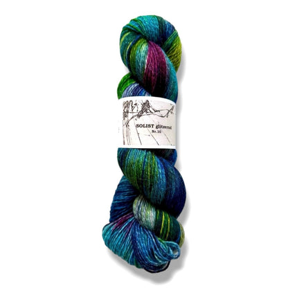 Atelier Franziska Uhl Handgefärbte Sockenwolle - BONIFAKTUR - Glitter Therapy 10 - Atelier Franziska Uhl Handgefärbte Sockenwolle