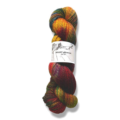 Atelier Franziska Uhl Handgefärbte Sockenwolle - BONIFAKTUR - Glitter Therapy 16 - Atelier Franziska Uhl Handgefärbte Sockenwolle