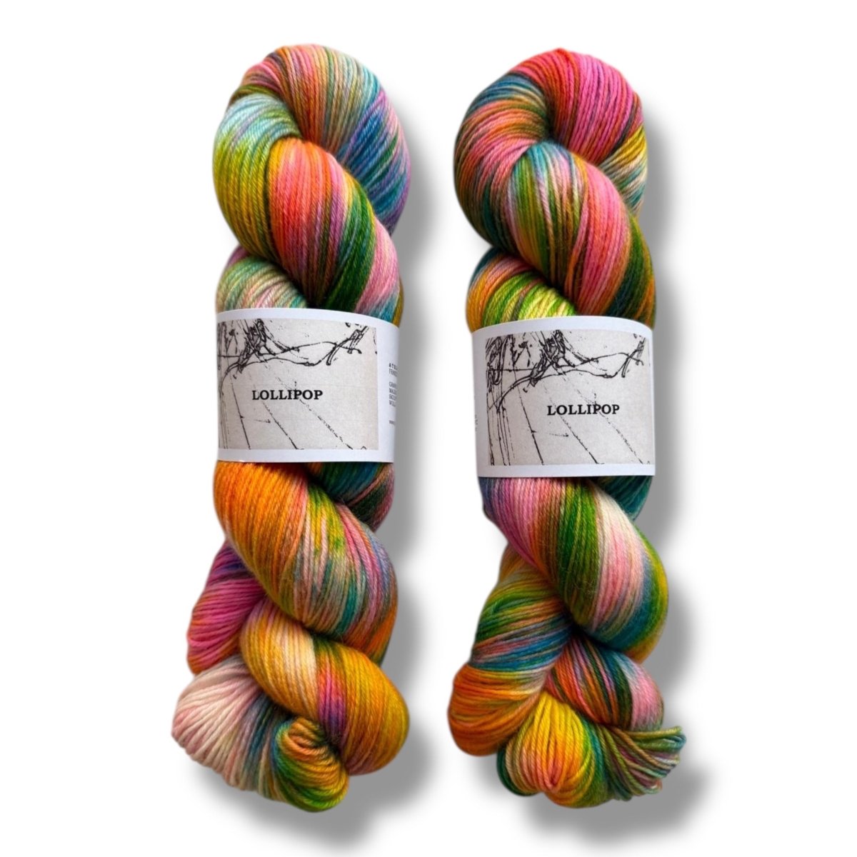 Atelier Franziska Uhl HANDGEFÄRBTE SOCKENWOLLE - TRUE SOCK - BONIFAKTUR - Lollipop - Atelier Franziska Uhl HANDGEFÄRBTE SOCKENWOLLE - TRUE SOCK