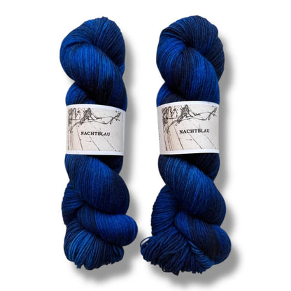 Atelier Franziska Uhl HANDGEFÄRBTE SOCKENWOLLE - TRUE SOCK - BONIFAKTUR - Nachtblau - Atelier Franziska Uhl HANDGEFÄRBTE SOCKENWOLLE - TRUE SOCK