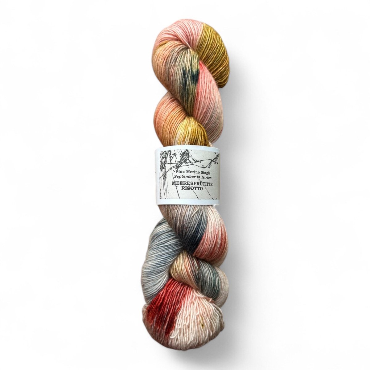 Atelier Franziska Uhl Merino Singles - BONIFAKTUR - Meeresfrüchte Risotto - Atelier Franziska Uhl Atelier Franziska Uhl Merino Singles Meeresfrüchte Risotto
