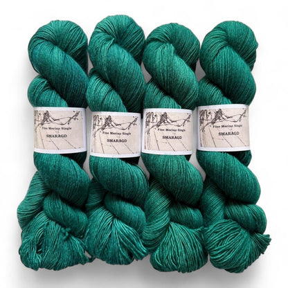 Atelier Franziska Uhl Merino Singles - BONIFAKTUR - Smaragd - Atelier Franziska Uhl Atelier Franziska Uhl Merino Singles Smaragd