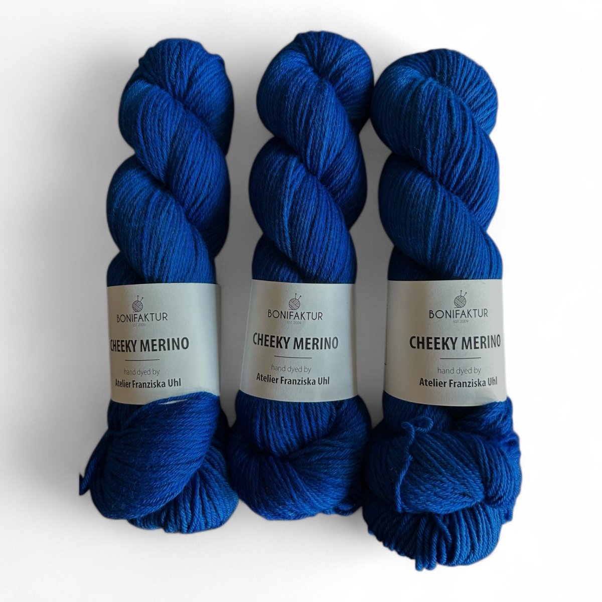 Cheeky Merino BONIFAKTUR x Atelier Franziska Uhl - BONIFAKTUR - Kornblume - Melange - BONIFAKTUR Cheeky Merino BONIFAKTUR x Atelier Franziska Uhl Kornblume - Melange