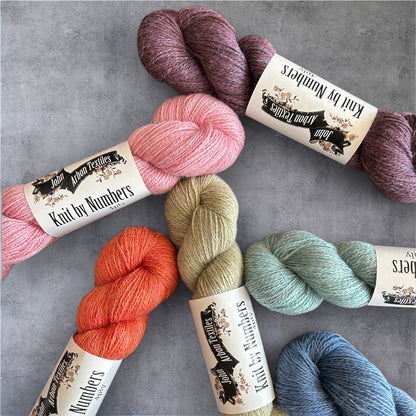 John Arbon Textiles John Arbon Textiles Knit by Numbers 4 ply Farben 1-55