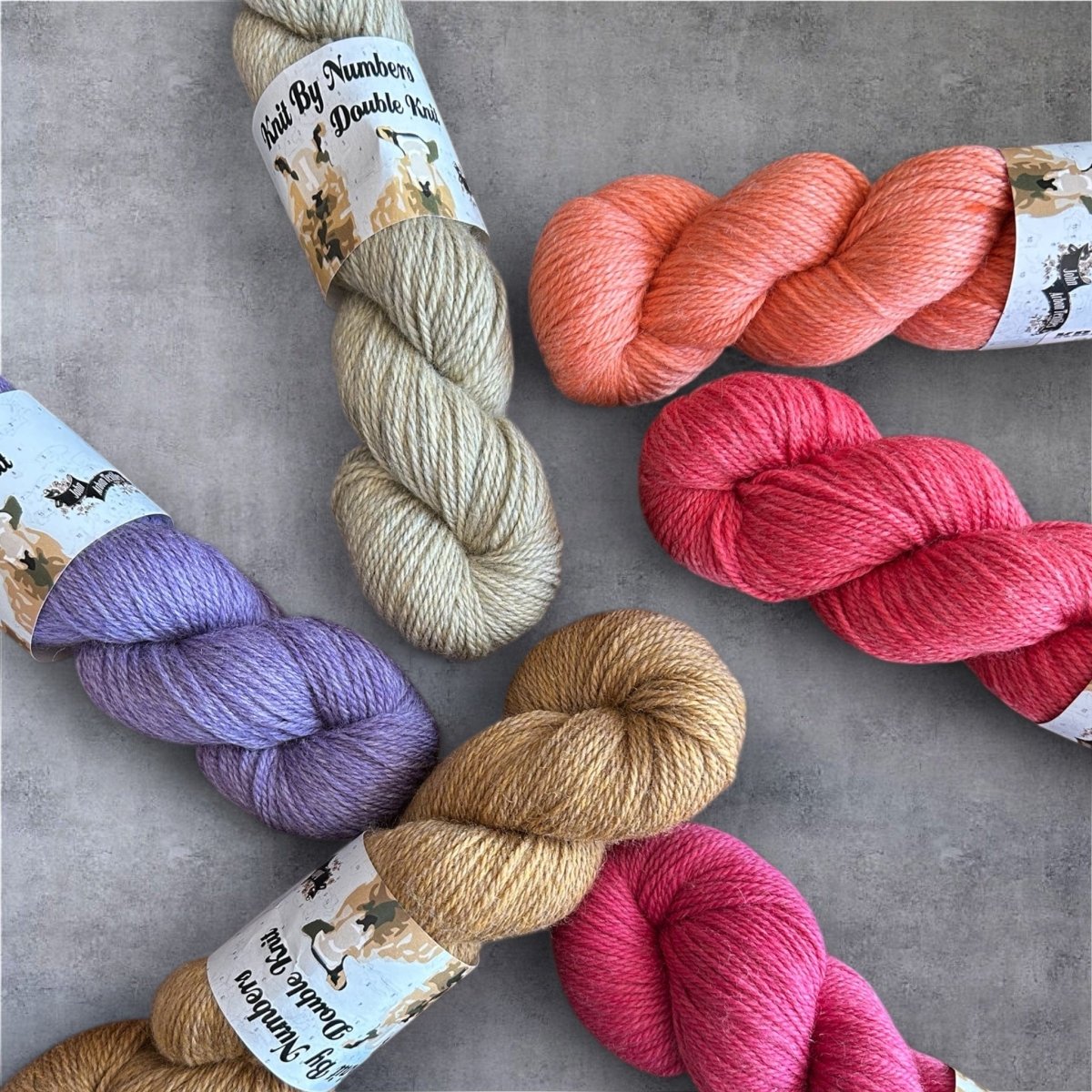 John Arbon Textiles Knit by Numbers DK - BONIFAKTUR - 01 - John Arbon Textiles John Arbon Textiles Knit by Numbers DK Farben 1 - 55