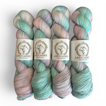 La Bien Aimee Merino Singles - BONIFAKTUR - Waterlilies - La Bien Aimee La Bien Aimee Merino Singles Waterlilies