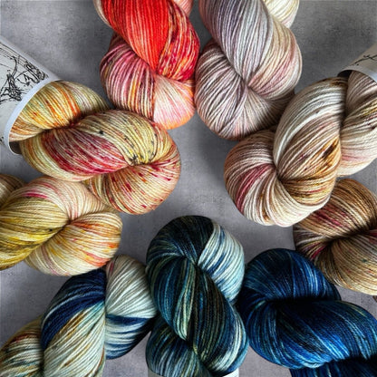 SOMMER IN DER BRETAGNE - Atelier Franziska Uhl Fine Merino Sock SOLISTEN KITS - BONIFAKTUR - Bretonischer Hummer - Atelier Franziska Uhl SOMMER IN DER BRETAGNE - Atelier Franziska Uhl Fine Merino Sock SOLISTEN KITS